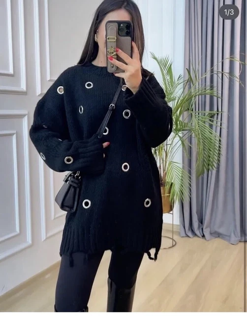 Zara ripped sweater hotsell