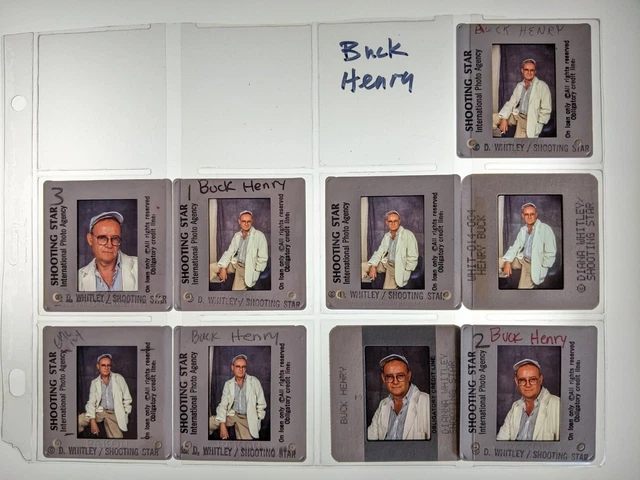 Dw5-410 Buck Henry Lot (9) 35Mm Orig Slide Via Dianna Whitley