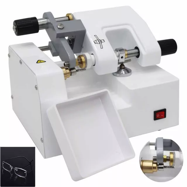 110V 16mm Optical Lens Cutter Cutting Milling Trimming Machine Eyeglass Grinder