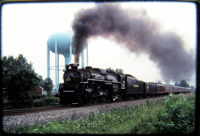 Duplicate Railroad Slide DSLD Nickel Plate NKP 765 Steam Main Line Action