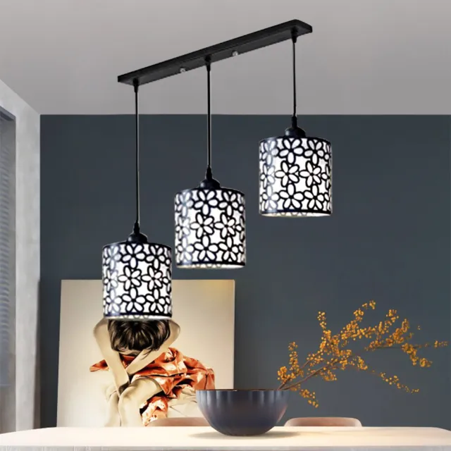 Flower Pendant Light Kitchen Adjustable Ceiling Light for Bedroom Living Room