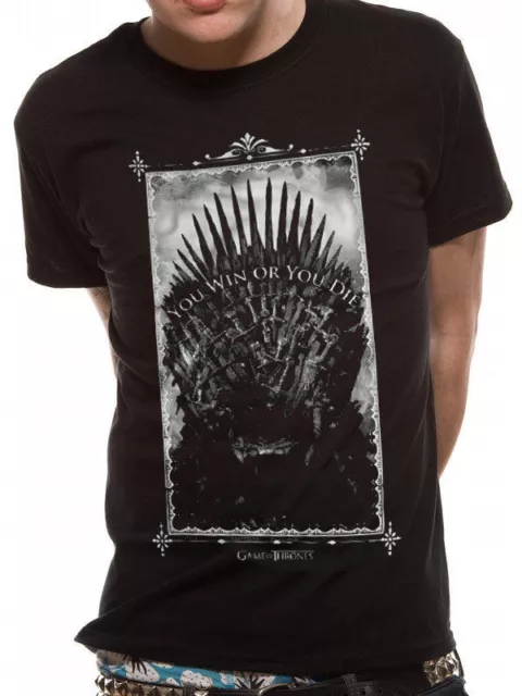 Game Of Thrones Fer Trône Vous Win ou Vous Die Officiel T-Shirt Unisexe