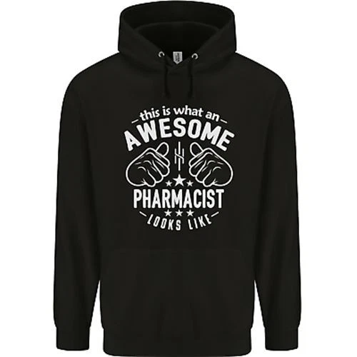 An Awesome Pharmacist Looks Like Mens 80% Cotton Hoodie