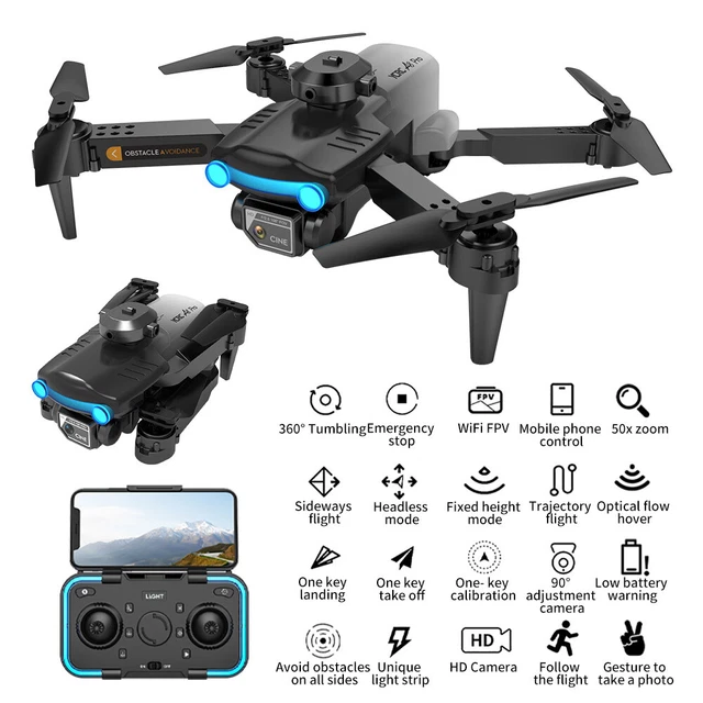 Drone 4K HD Camera Obstacle Avoidance WiFi FPV Foldable Professional Quadcopter
