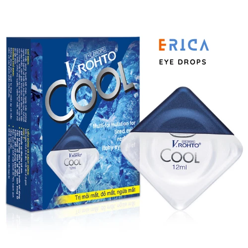 4x gocce oculari V Rohto Cool - Sollievo dalla secchezza, anti occhi rossi,...