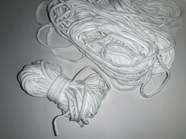10 Yards Elastic String 1/8" (3mm) Cord Band Sewing Craft DIY For Face Mask