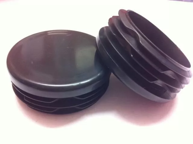 Round Plastic Black Blanking End Cap Caps Tube Pipe Inserts Plug Bung Steel Leg