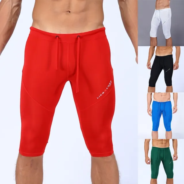Pantaloni a strato base aderente per uomo leggings a compressione per palestra e sport
