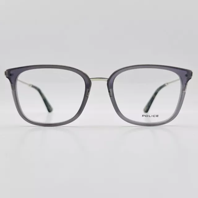 Police eyeglasses Ladies Men's Angular Grey Silver Mod. AVENUE 3 Vpl 561 New