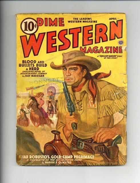 Dime Western Magazine Pulp Apr 1941 Vol. 29 #4 GD