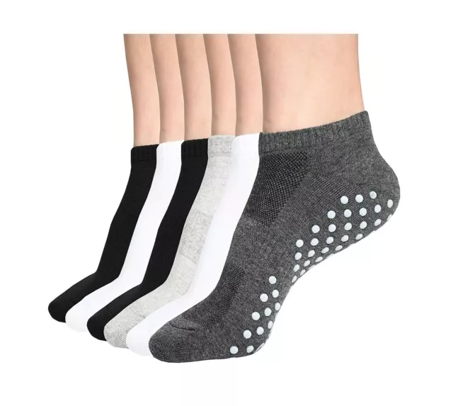 Womens & Mens Low Cut Socks DIBAOLONG 6-Pair Ankle No Show Athletic Short Cotton