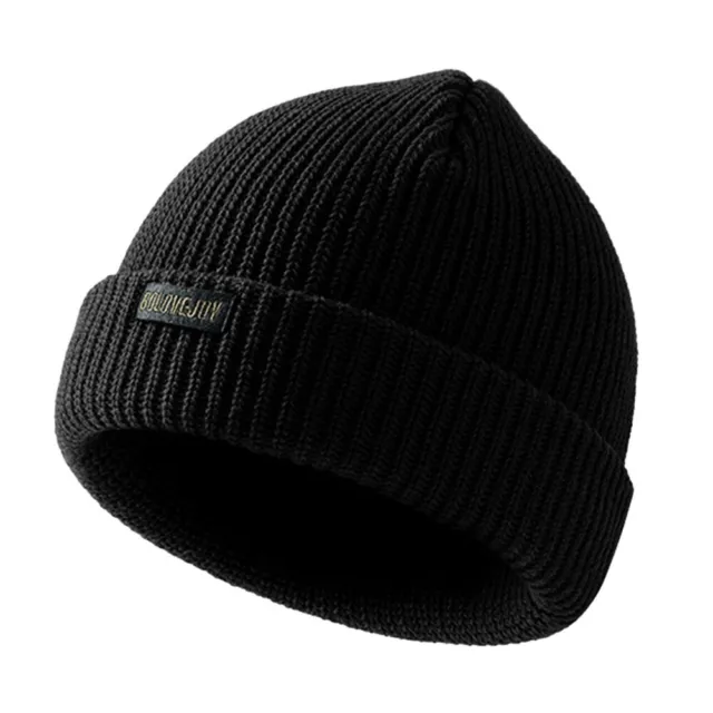 Chapeau rayé isolant thermique pour hommes bonnet tricoté léger et chaud