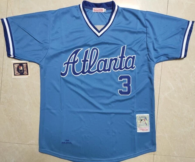 Dale Murphy #3 Atlanta Braves Cooperstown Jersey, 1982 Throwback, All Stitched Dale Murphy #3 Atlanta Braves Cooperstown Jersey, 1982 Throwback, All Stitched