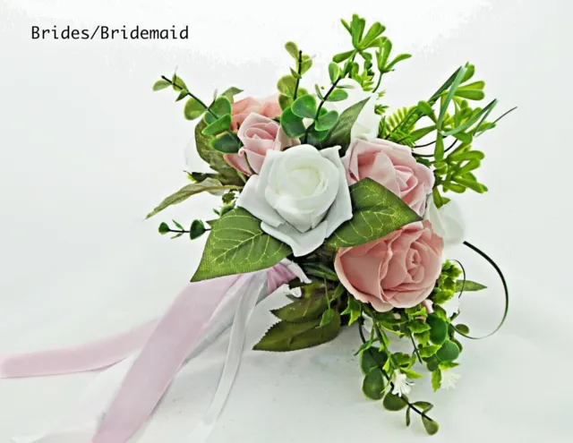 Artificial Wedding Flowers Wrist Corsage in 22 Colours, Ladies Bridesmaids  Prom