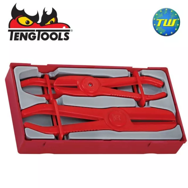 Teng 3pc Plastic & Rubber Hose Pipe Clamp Plier Set TTHC03 - Tool Control System