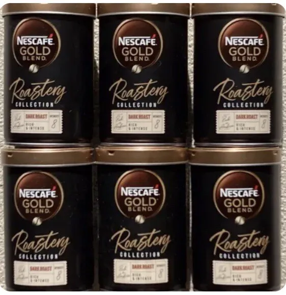 Nescafe Gold Blend Roastery Dark Roast Instant Coffee 95g x 6 (Exp Date - 01/25)