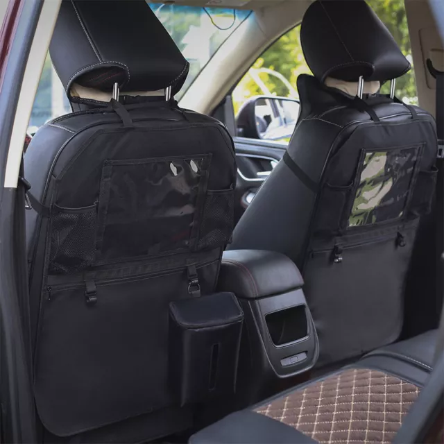 2x Rückenlehnenschutz Auto Kinder Rücksitz Organizer,KFZ Sitzschoner Autotasche