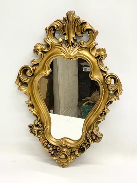 Ornate Gilt Framed Mirror 18th Century Style 34x49cm