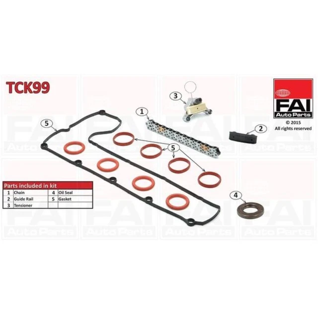 FAI AutoParts Set Catene Controllo Simplex Catena Bulloni per Citroën C4 Picasso II