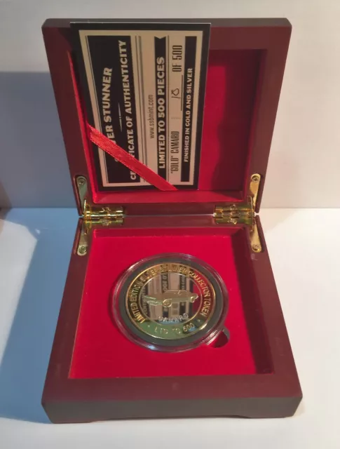 2019 "GOLD " CAMARO Silver Stunner Coin & Display Box, C.O.A. LTD 500, Chevrolet