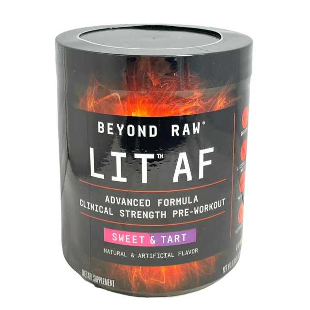 BEYOND RAW LIT AF Advanced Formula Clinical Strength PreWorkout 9.78oz