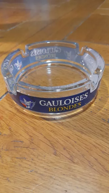 Cendrier publicitaire en verre Gauloises Blondes - Collection – Vintage