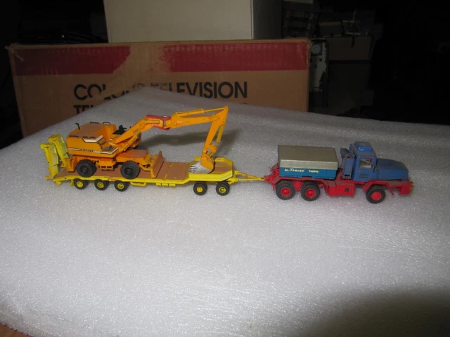 LE2864 WELLY 72130W train Ho Camion Mercedes Benz Actros remorque Color