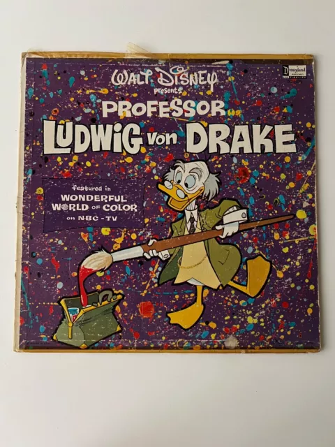 WALT DISNEY PROFESSOR Ludwig Von Drake LP Disneyland Records DQ 1222 ...