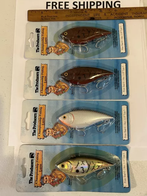 LOT OF FOUR (4) The Produces Fishing Lures #2955, 2970, 3831, 933, Willy's  Worm $18.00 - PicClick
