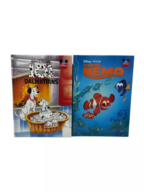 Disneys Wonderful World Reading Set of 2 Books 101 Dalmations & Finding Nemo