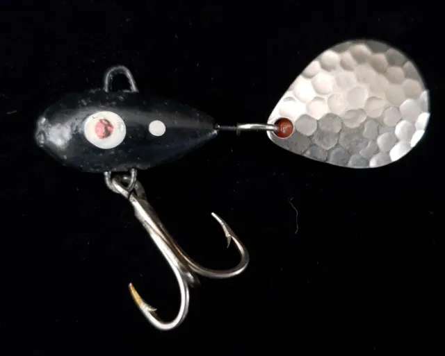 VINTAGE MANNS LITTLE George fishing lure WB4 Old Bait 1/4 Black-White  Unopened $10.00 - PicClick