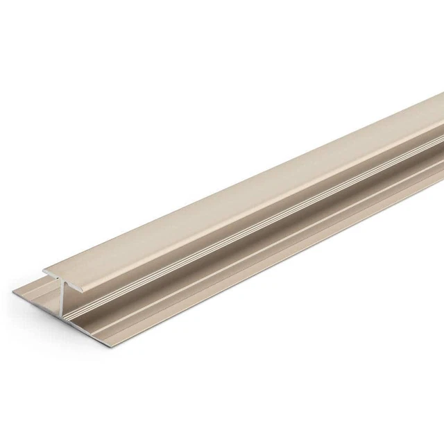 Floor Transition Strip T-Mold Aluminum 5.5mm 1-1/4 in. x 84 in. Satin Nickel