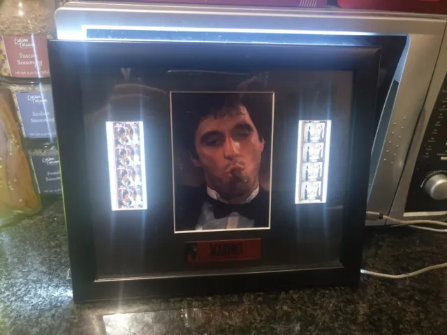 Limited Edition Al Pacino Scarface Light Up Film Cell Framed & Backlit
