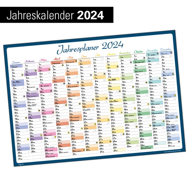 2024 XXL WANDKALENDER Wandplaner Jahresplaner Kalender 2024 DIN A1