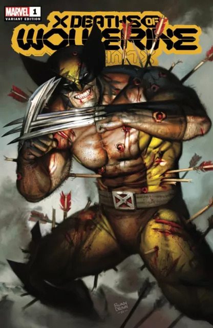 🚨💥 X DEATHS OF WOLVERINE #1 RYAN BROWN 616 Trade Dress Variant LTD 3000
