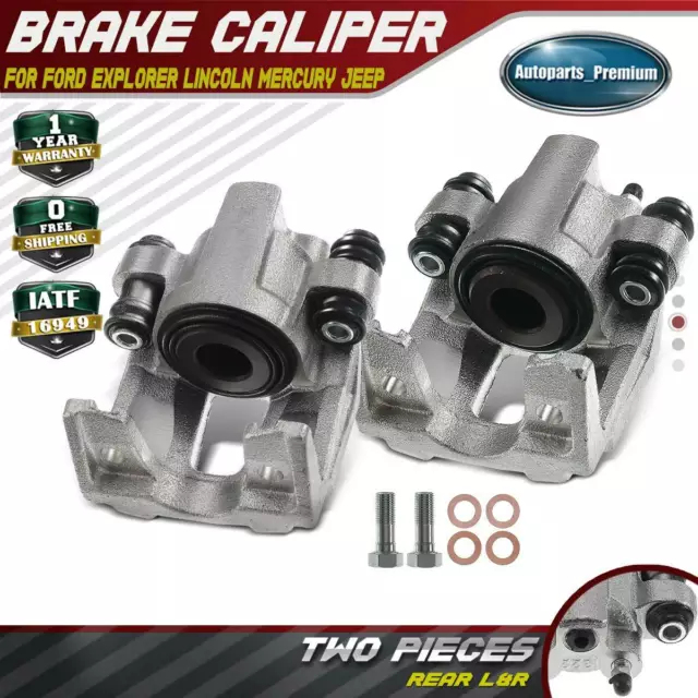 Rear Left & Right Brake Caliper for Ford Explorer Mercury Jeep Liberty Wrangler