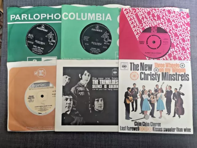 1960s 7" Vinyl Singles & EPs Job Lot Bundle - Frank Sinatra, Tremeloes etc