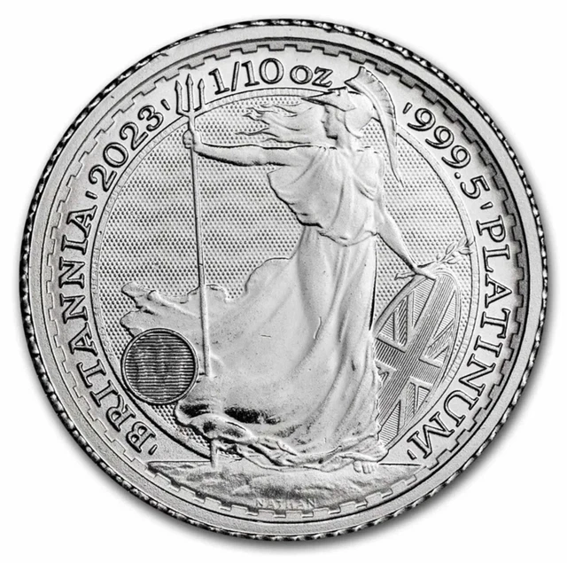 2023 Great Britain 1/10 oz Platinum Britannia BU (King Charles III)