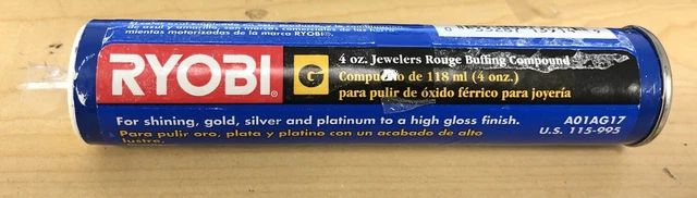 Ryobi 4 oz. Jewelers Rouge Buffing Compound Tube (Type ''G'')