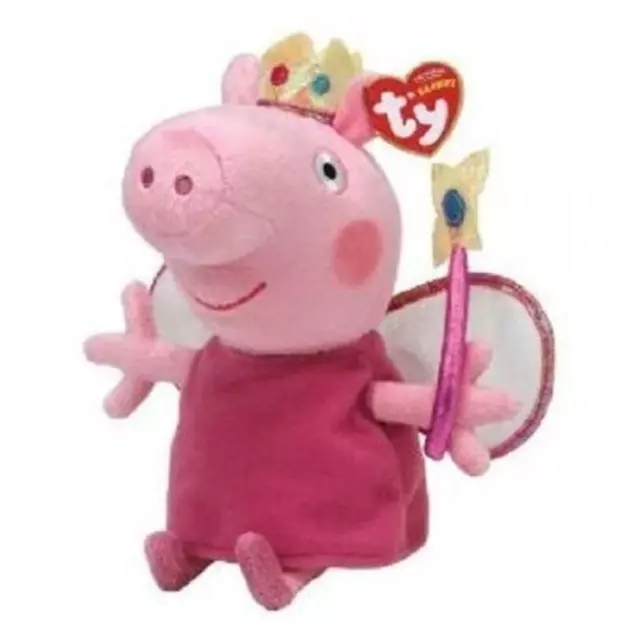 Peppa Pig Princess TY Beanie 12" Buddy Plush Soft Stuffed Toy