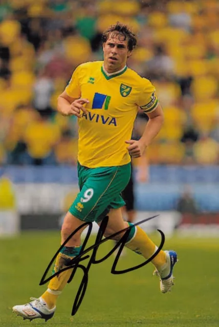 Grant Holt Hand Signed Norwich City 6x4 Photo Football Autograph 6