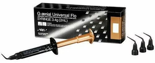 GAENIAL UNIVERSAL FLO JERINGA 3,4gr COLOR JE. DENTAL COMPOSITE.