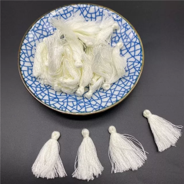 Cotton Fringe Trim Tassels Sewing Curtain Pendant Strap Tassel Crafts Diy 30pcs 9