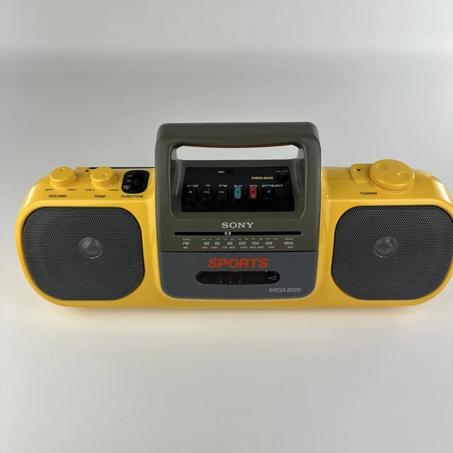 Radio Cassette Portable Sony CFS-DW30L Mega Bass Vintage 1980