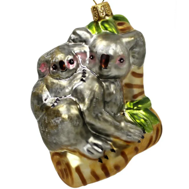 Árbol de Navidad Adornos - Figura Animal Cristal Cristal: Koala