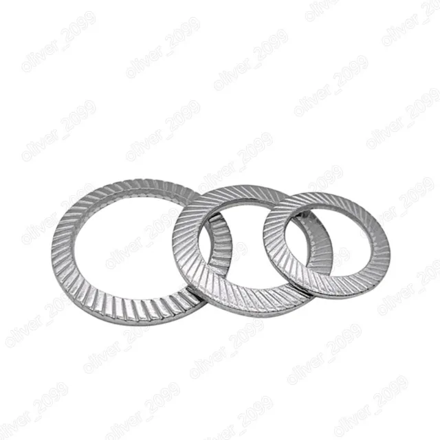 304 Stainless Steel Serrated Safety Washers M2.5 M3 M4 M5 M6 M8 M10 M12 M20 M30