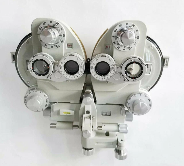1pc Minus Manual Phoropter Vision Tester Optometry Refractor Creamy White Color