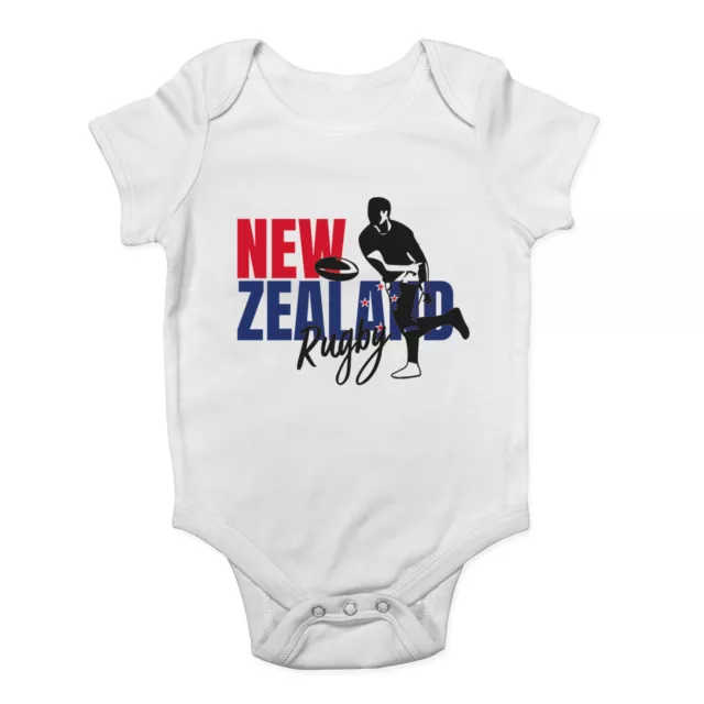 New Zealand Rugby Baby Grow Vest Supporters Fans World Cup Bodysuit Boys Girls