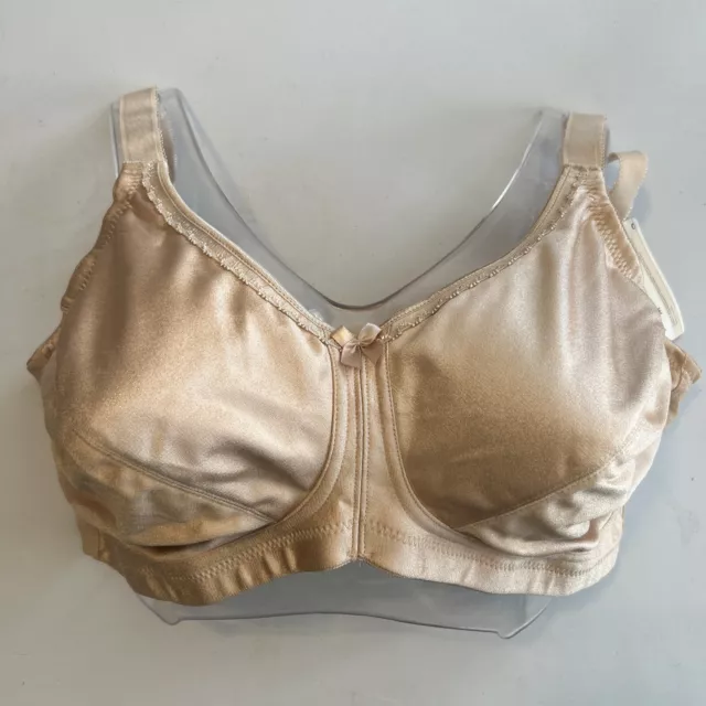 Amoena Mastectomy Breast Surgery Bra 42C Prosthetic Pocket Style 2004 Rita Nude