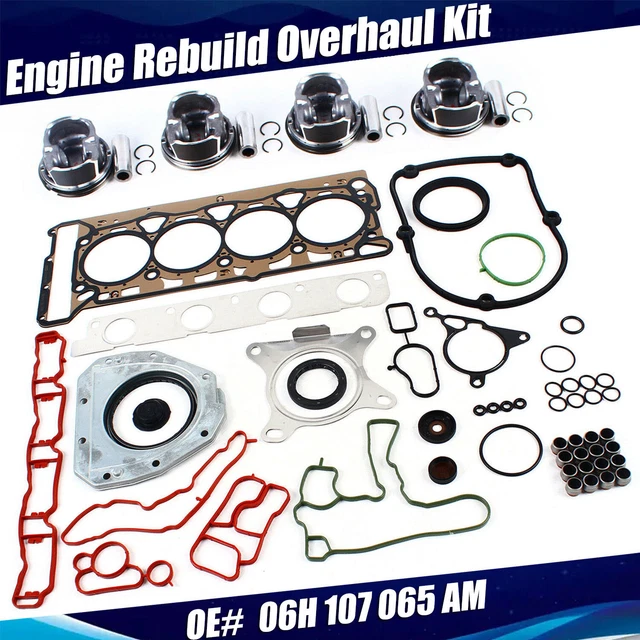 Fits VW GTI Tiguan AUDI A4 2.0L Engine Rebuild Overhaul Kit Piston Pin 21mm